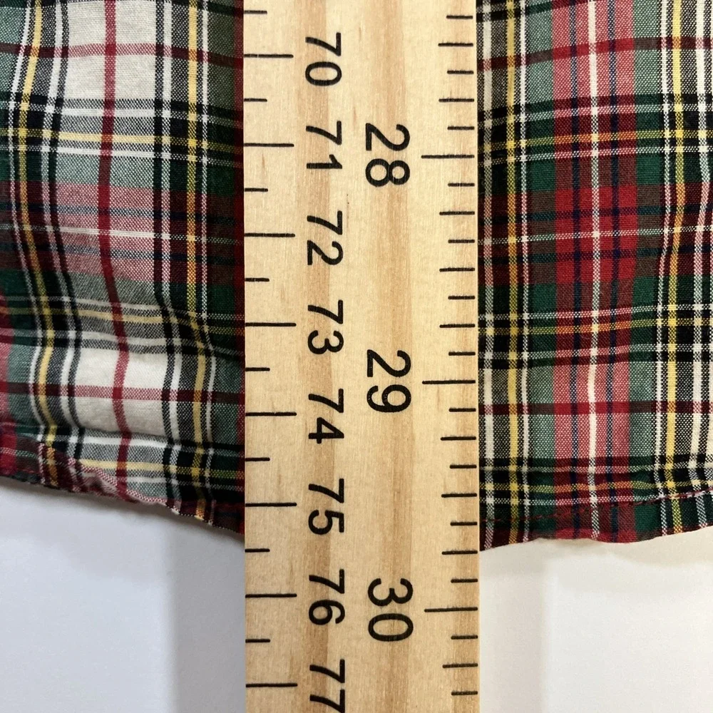 Polo Ralph Lauren Shirt Mens Medium M Custom Fit Plaid Button Down Long‎ Sleeve